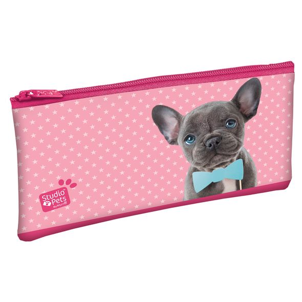 Пенал Hatber на молнии мягкий-Забавный щенок-(MYRNA) , 